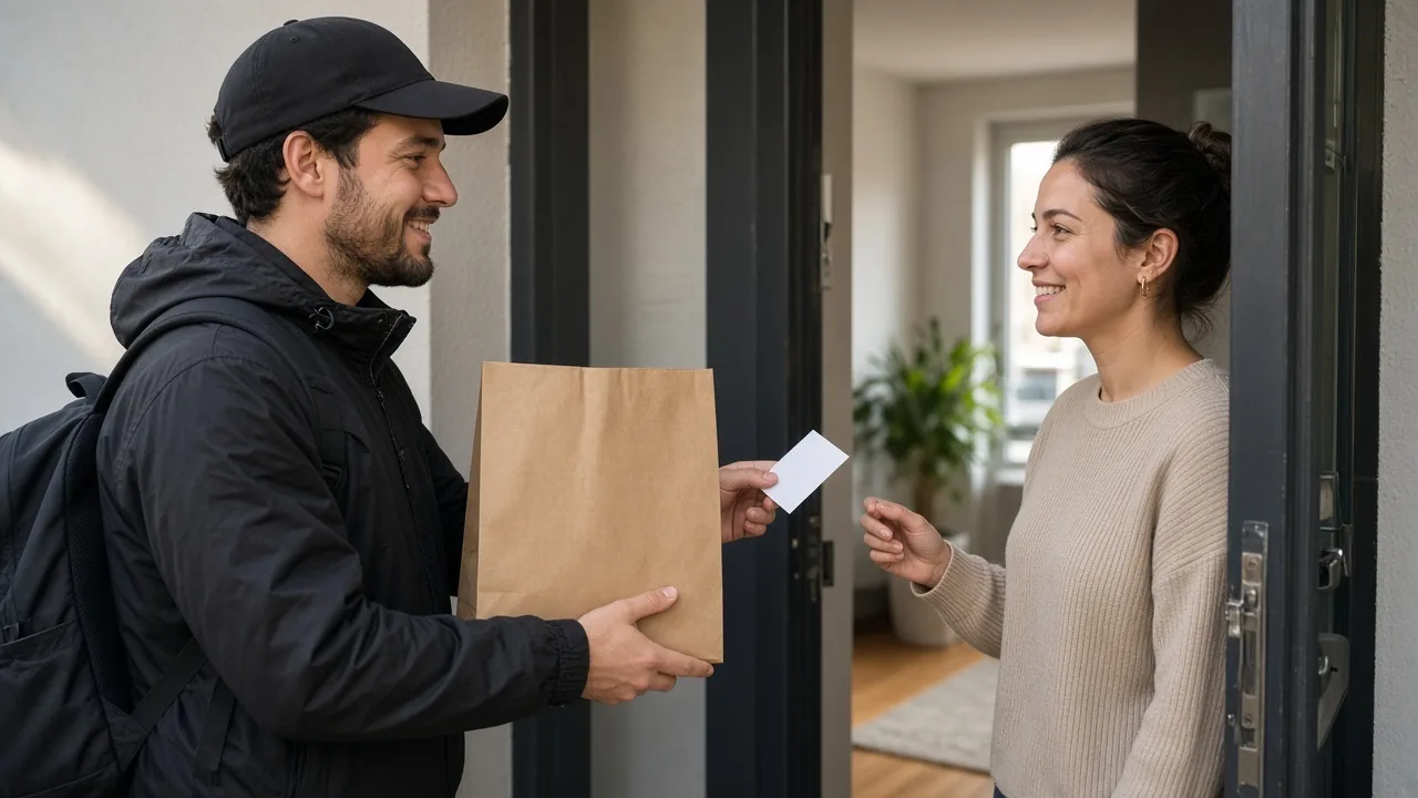 Card at handover