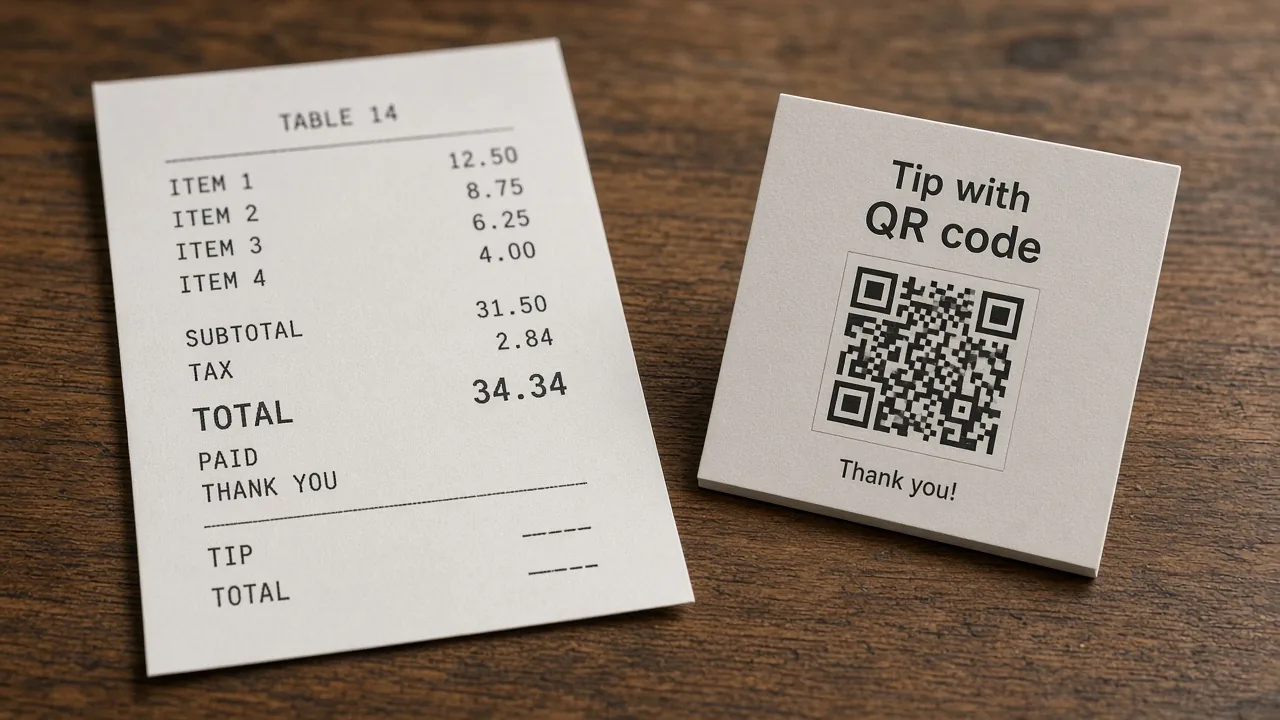 QR-Code auf Bon / Rechnung