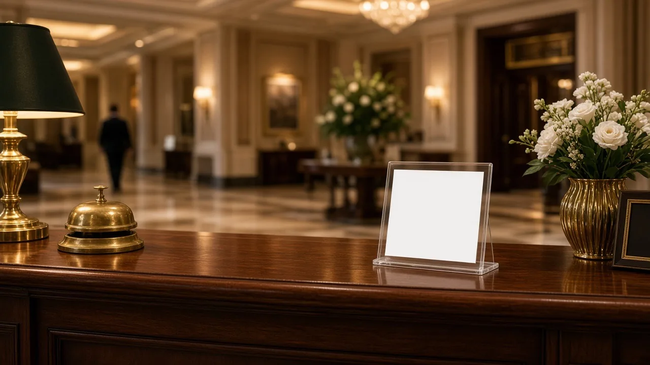QR an Concierge / Rezeption