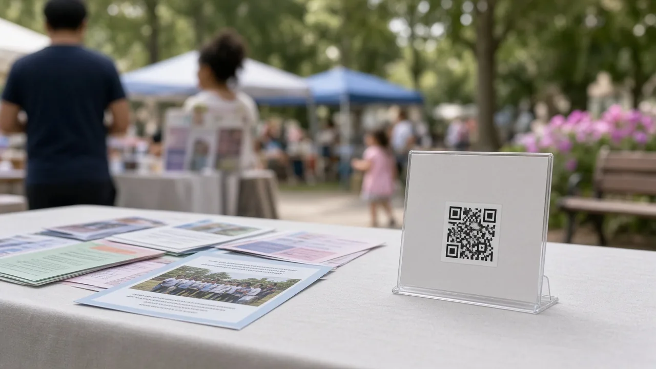 QR-Code am Stand